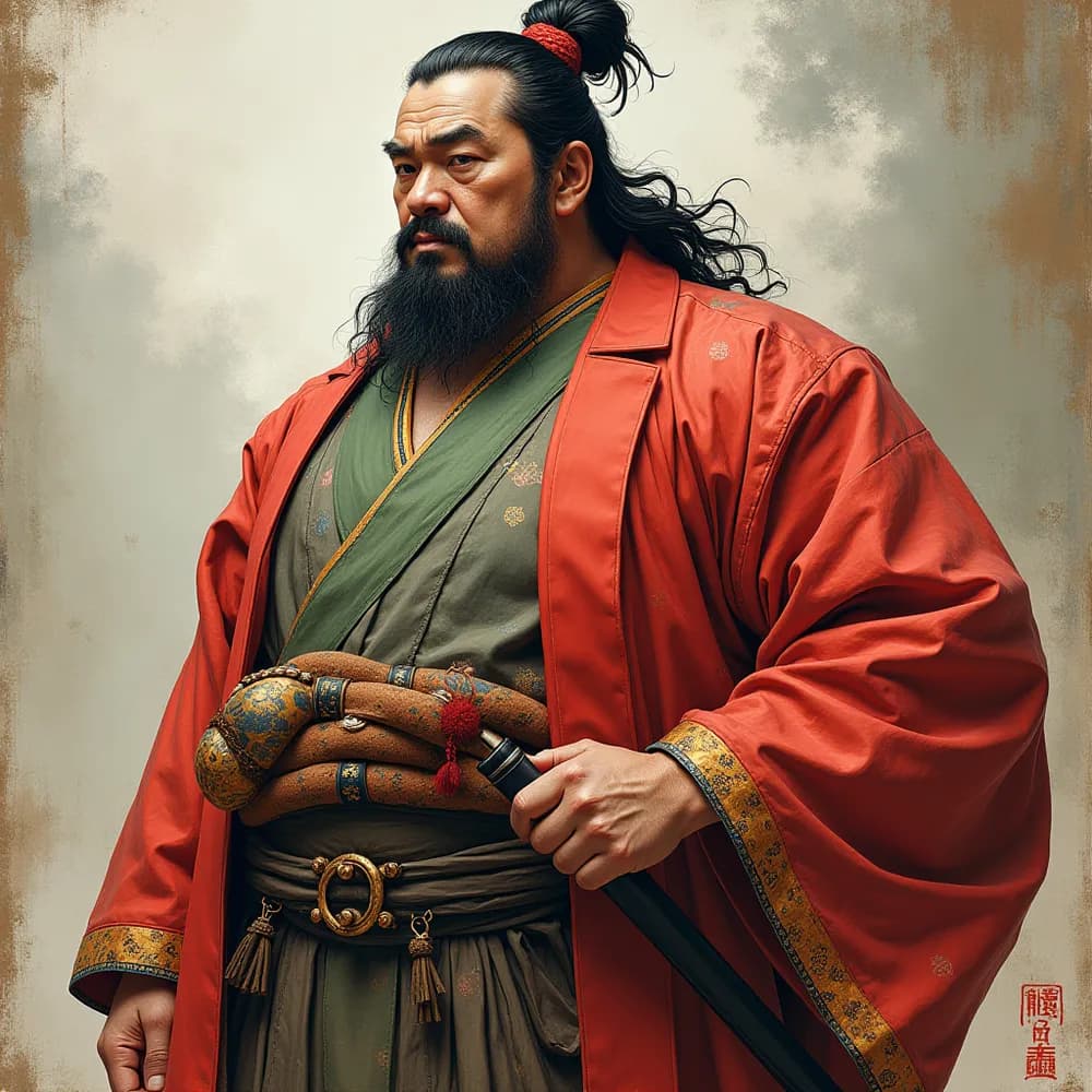 Portrait of Saigō Takamori, known as the last samurai who led the Satsuma Rebellion